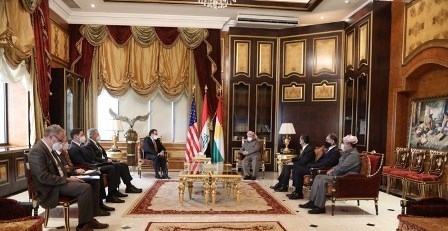 الرئيس بارزاني يستقبل وفد وزارة الخارجية الأمريكية